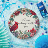 Roter Kardinal gibt Beileid Keepake Memorial Pappteller (Party)