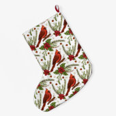 Roter Kardinal Grosser Strumpf Großer Weihnachtsstrumpf (Rückseite (Hängend))