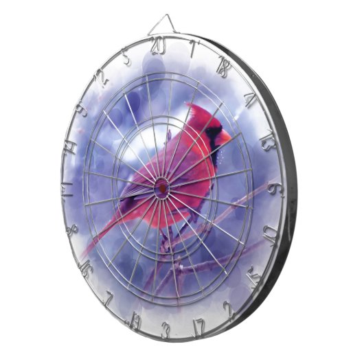 Roter Kardinal im Blizzard Dartscheibe (Vorderseite rechts)