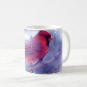 Roter Kardinal im Blizzard Kaffeetasse (VorderseiteRechts)