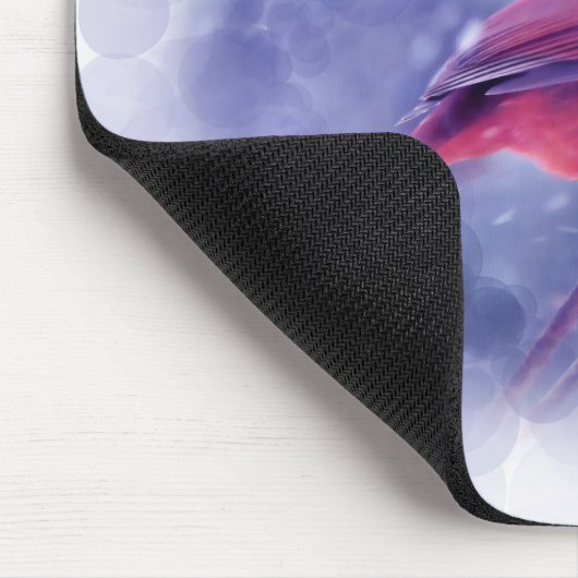 Roter Kardinal im Blizzard Mousepad (Ecke)