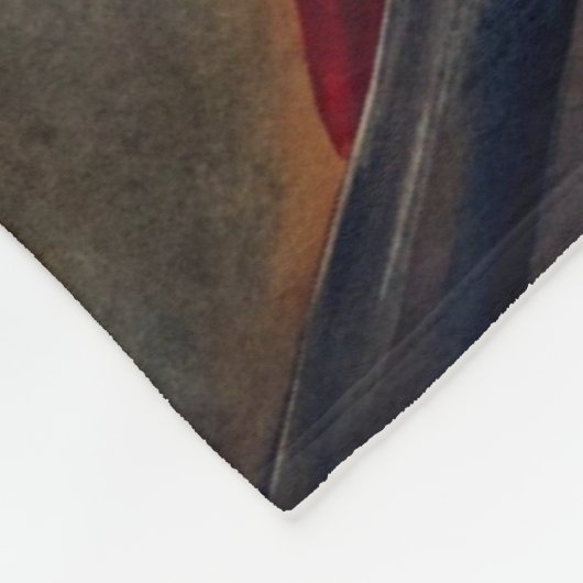 Roter Kardinal im Herbst Fleecedecke (Ecke)