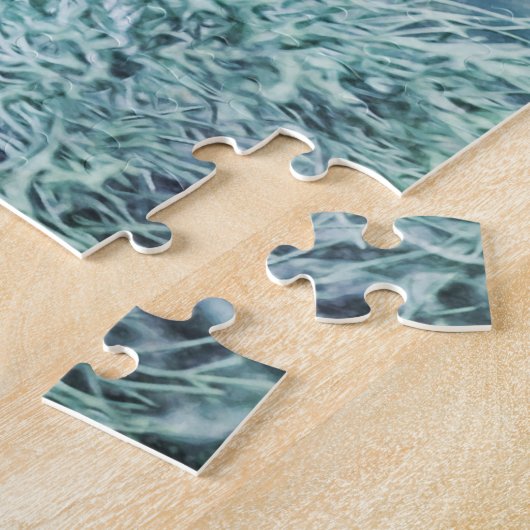 Roter Kardinal im Rätsel der Schneebäume Puzzle (Seite)