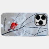 Roter Kardinal im Schnee im Winter Case-Mate iPhone Hülle (Rückseite (Horizontal))