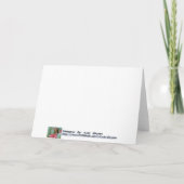 Roter Kardinal im Schnee - Weihnachtskarte Feiertagskarte (Rückseite)