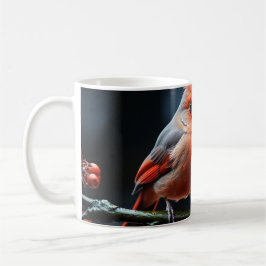 Roter Kardinal Kaffeetasse