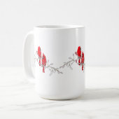 Roter Kardinal Kaffeetasse (Vorderseite Links)