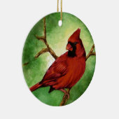 Roter Kardinal Keramik Ornament (Rechts)