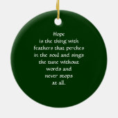 Roter Kardinal Keramik Ornament (Hinten)