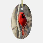 Roter Kardinal Keramik Ornament (Rechts)