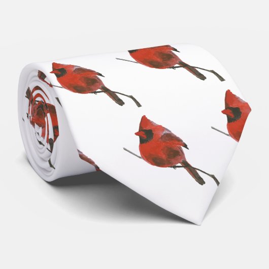 Roter Kardinal Krawatte (Gerollt)