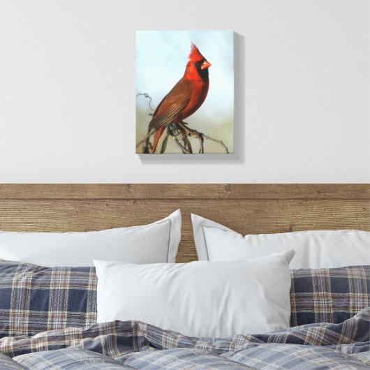 Roter Kardinal Leinwand (Insitu (Schlafzimmer))