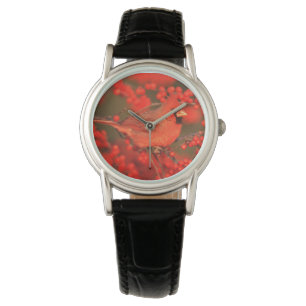 Roter Kardinal-Männchen, IL Armbanduhr