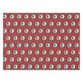 Roter Kardinal mit Stechpalmenbeeren Tischdecke (Vorderseite (Horizontal))