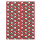 Roter Kardinal mit Stechpalmenbeeren Tischdecke (Vorderseite)