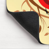 Roter Kardinal Mousepad (Ecke)