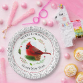 Roter Kardinal Pappteller (Party)