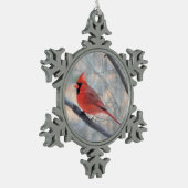 Roter Kardinal Pewter Ornament (Links)