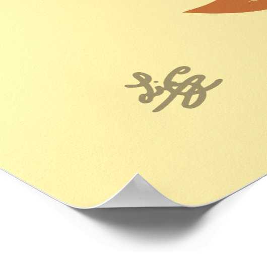 Roter Kardinal Poster (Ecke)