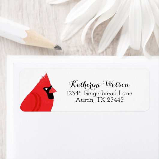 Roter Kardinal Rücksendeadresse (Insitu)