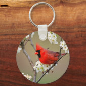 Roter Kardinal Schlüsselanhänger (Vorderseite)