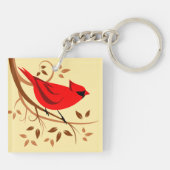Roter Kardinal Schlüsselanhänger (Rückseite)
