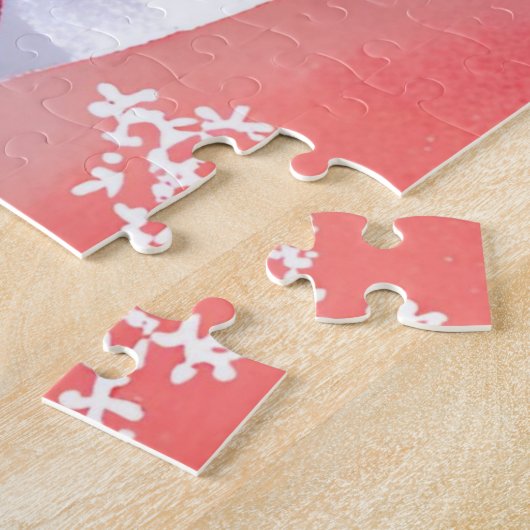 Roter Kardinal | Schöne Aquarellmalerei Puzzle (Seite)