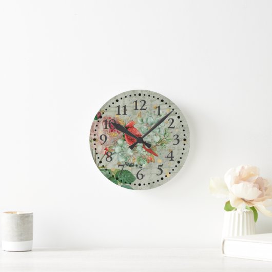 Roter Kardinal, Uhr (Zuhause)