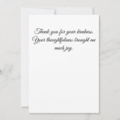 Roter Kardinal und Pinien Dankeskarte (Rückseite)