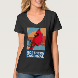 Roter Kardinal Vogelbiologe Songbird Garden Ornit T-Shirt