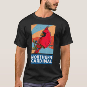 Roter Kardinal Vogelbiologe Songbird Garden Ornit T-Shirt