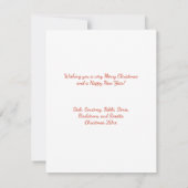 Roter Kardinal von unserem Haus zu Ihren Einladung (Rückseite)