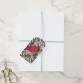 Roter Kardinal Weihnachten Geschenkanhänger