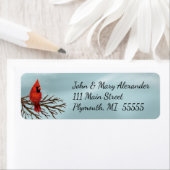 Roter Kardinal Weihnachtskalender Rücksendeadresse (Insitu)