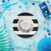 Roter Kardinal Weihnachtskranz in modernen Aquarel Pappteller (Party)