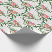 Roter Kardinal Weihnachtsvögel Geschenkpapier (Ecke)