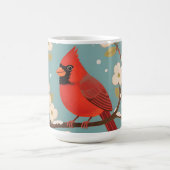 Roter Kardinal Winterzweig Kaffeetasse (Mittel)