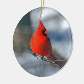 Roter Kardinals-Vogel Keramikornament (Links)