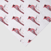 Roter Kardinals-Vogel Seidenpapier (Ausschnitt)