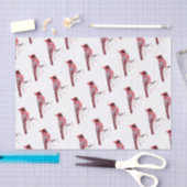 Roter Kardinals-Vogel Seidenpapier (Handwerk)