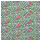 Roter Kardinals-Vogel Stoff (Muster)