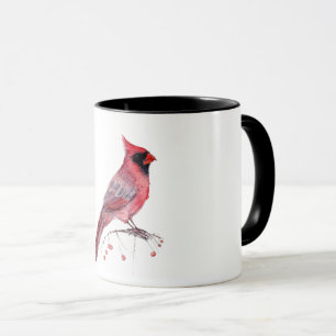 Roter Kardinals-Vogel Tasse
