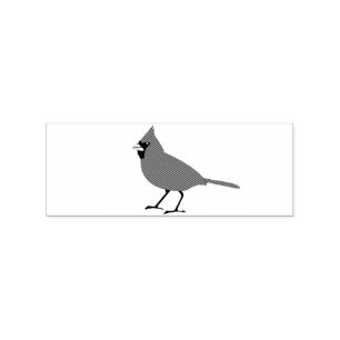 Roter Kardinals-Vogel Thunder_Cove Gummistempel