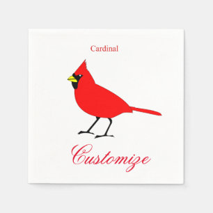 Roter Kardinals-Vogel Thunder_Cove Serviette