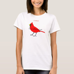 Roter Kardinals-Vogel Thunder_Cove T-Shirt
