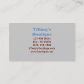 roter Kardinalsvogel des eleganten Westernlandes Visitenkarte (Rückseite)