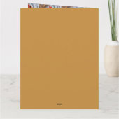 Roter Kardinalvogel auf einem Ast sitzend Karte (Rückseite)