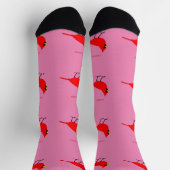Roter Kardinalvogel Thunder_Cove Socken (Oben)