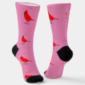 Roter Kardinalvogel Thunder_Cove Socken (Gewinkelt)