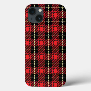 Roter karierter Hintergrund Case-Mate iPhone Hülle